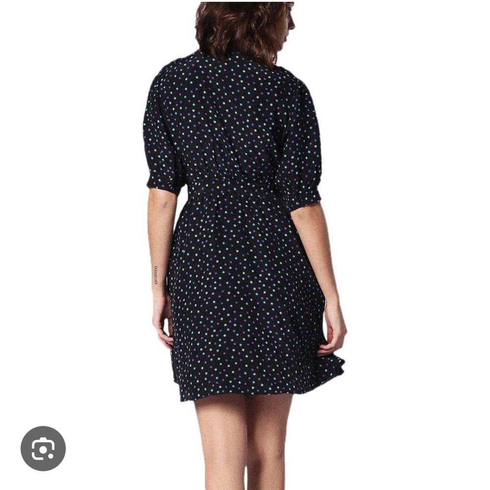 DIESEL 100% Silk Matchstick Printed Dress - Picture 9 of 10